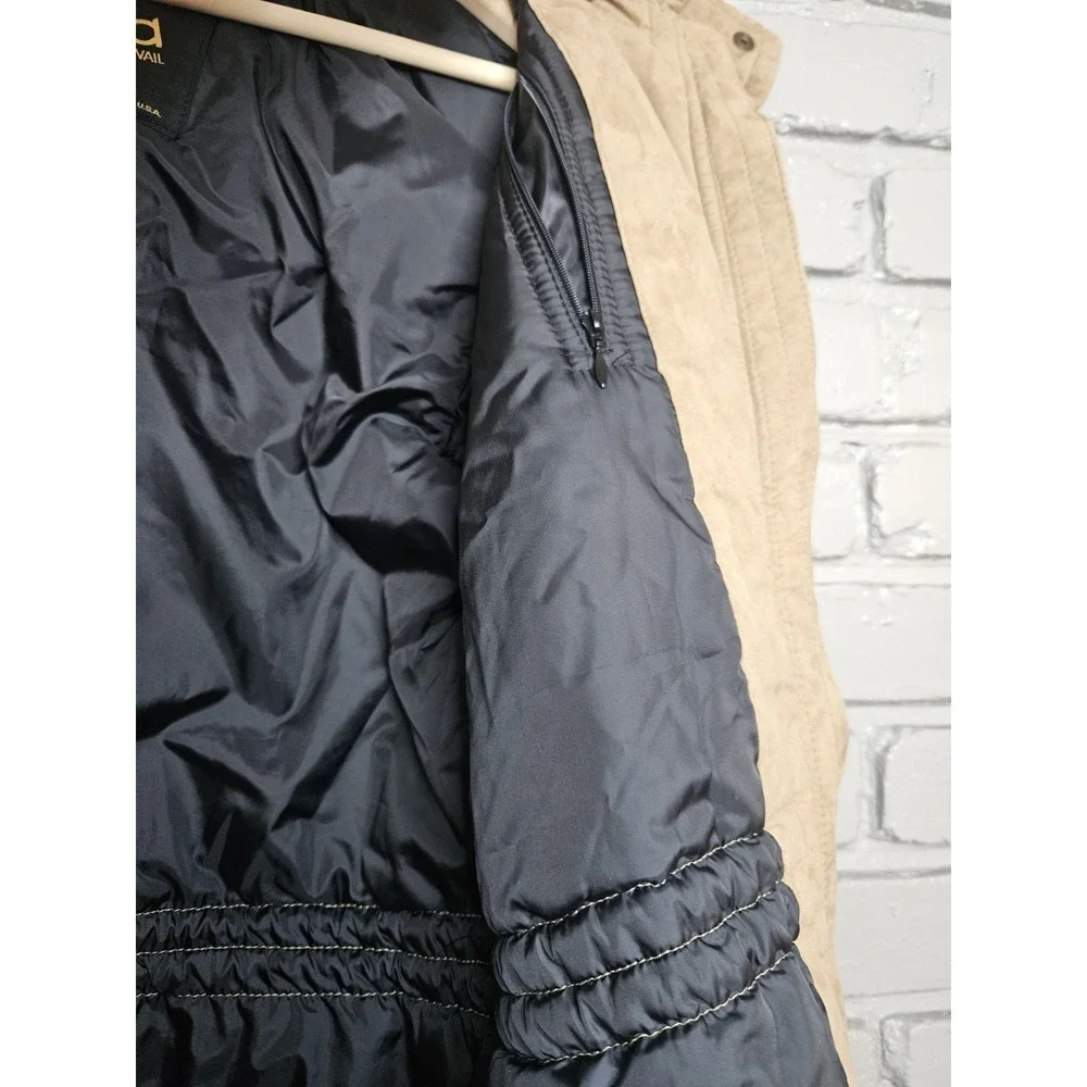 Skea Paris/Vail Women's Vintage Parka Ski Snow Jacket‎ Size 4 Brown Faux Suede